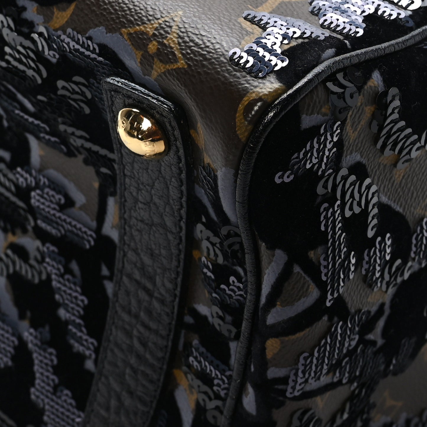 Monogram Fleur De Jais Sequins Speedy 30