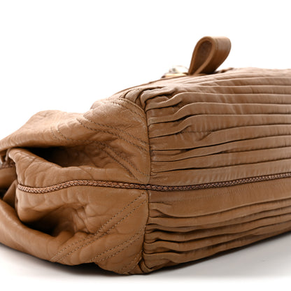 Fendi Nappa Pleated Nuvolata Spy Bone 9 of 14