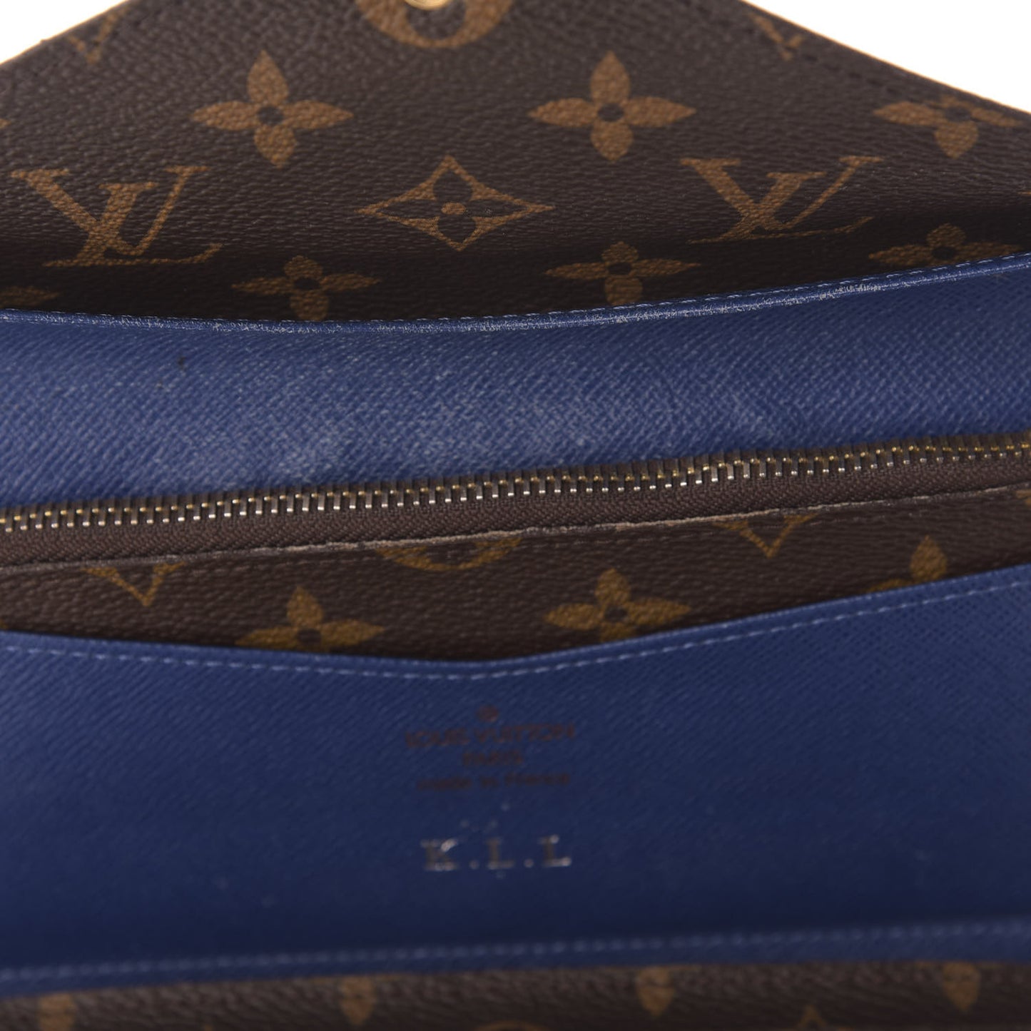 Monogram Josephine Wallet Blue