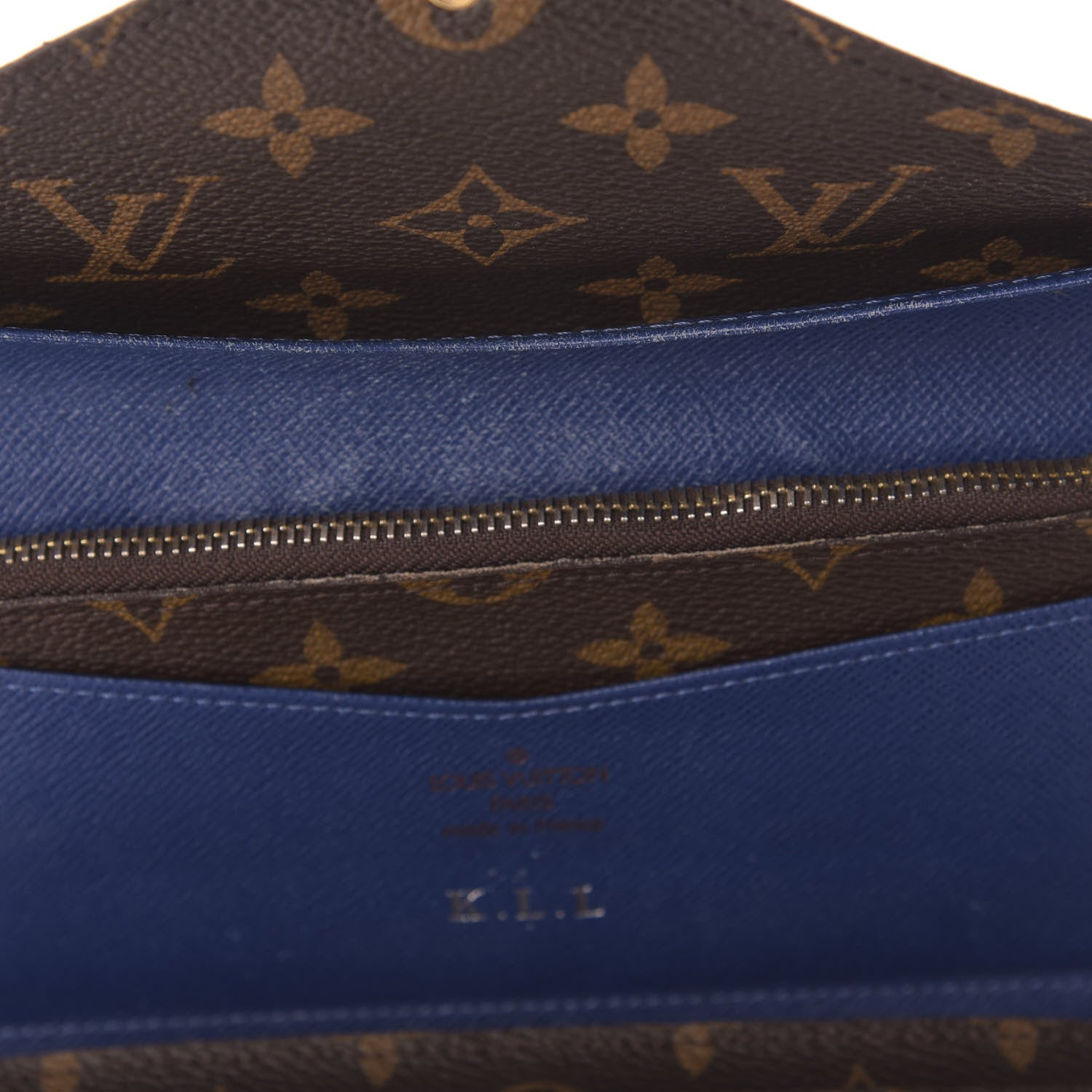 Louis Vuitton Monogram Josephine Wallet Blue 9 of 13