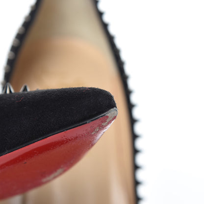 Christian Louboutin Suede Studded Anjalina 85 Pumps 37 Black 13 of 16