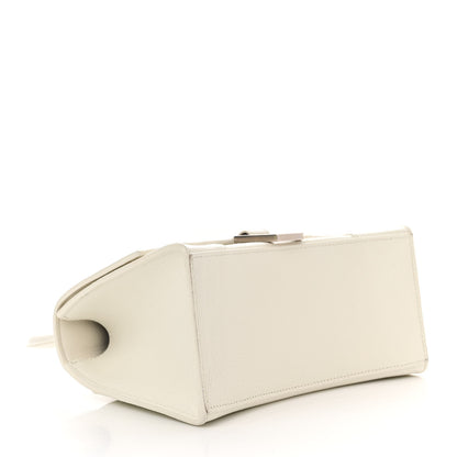 Balenciaga Grained Calfskin Small Hourglass Top Handle Bag White 4 of 10