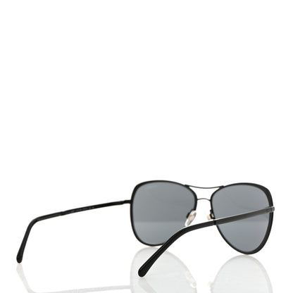 Chanel Pilot Summer Aviator Sunglasses 4223 Black 4 of 8