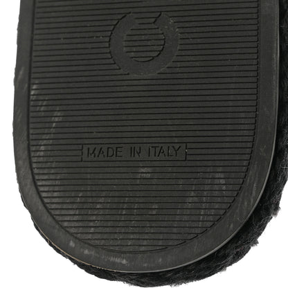 Chanel Cord Braided CC Mules 38 Black 8 of 9