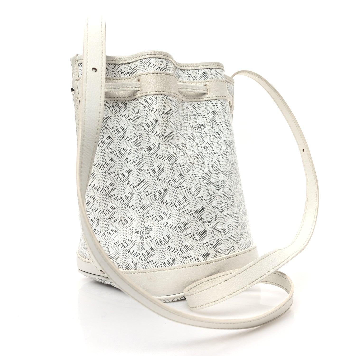 Goyard Goyardine Petit Flot Bucket Bag PM White 3 of 10