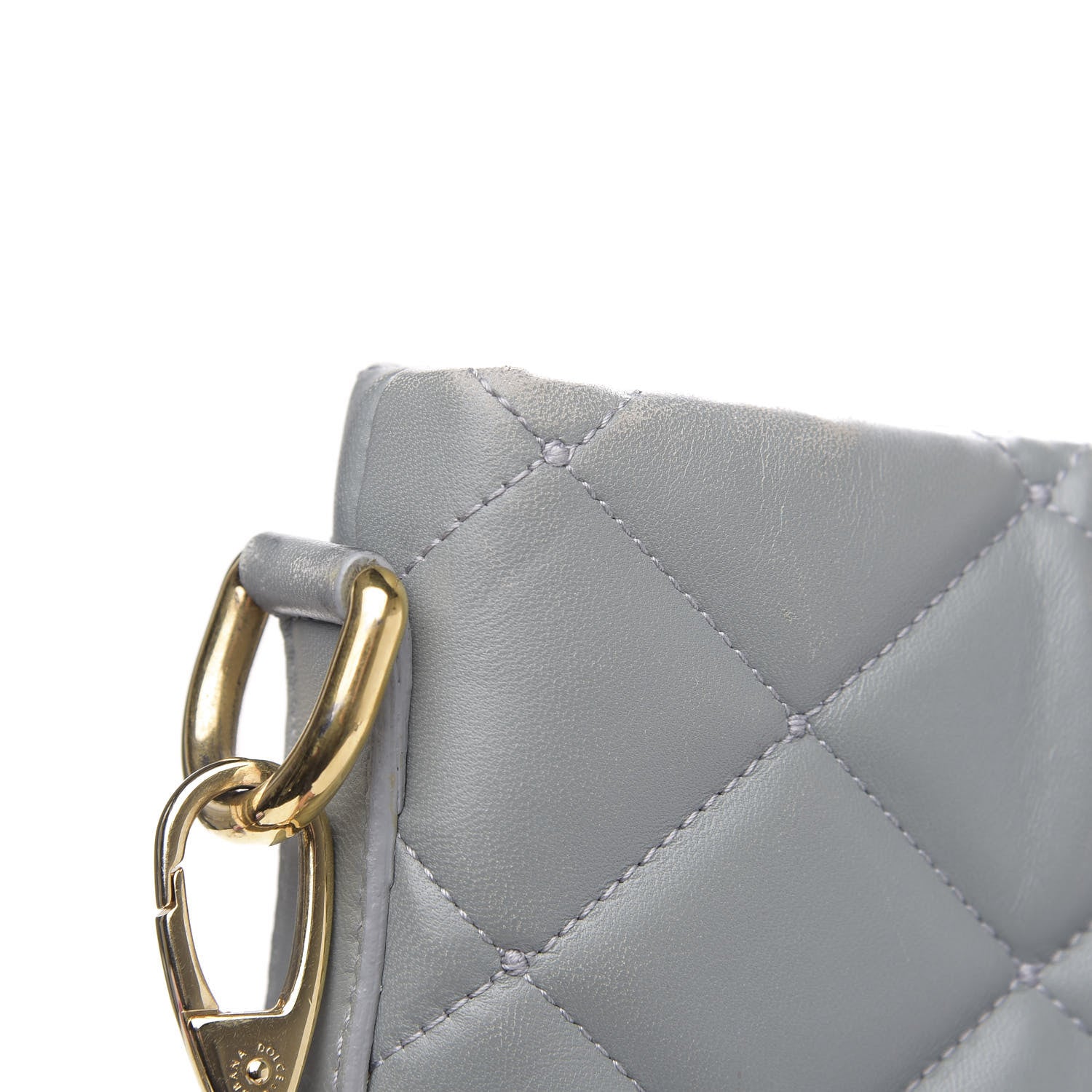 Dolce & Gabbana Lambskin Quilted Tote Grey 13 of 16