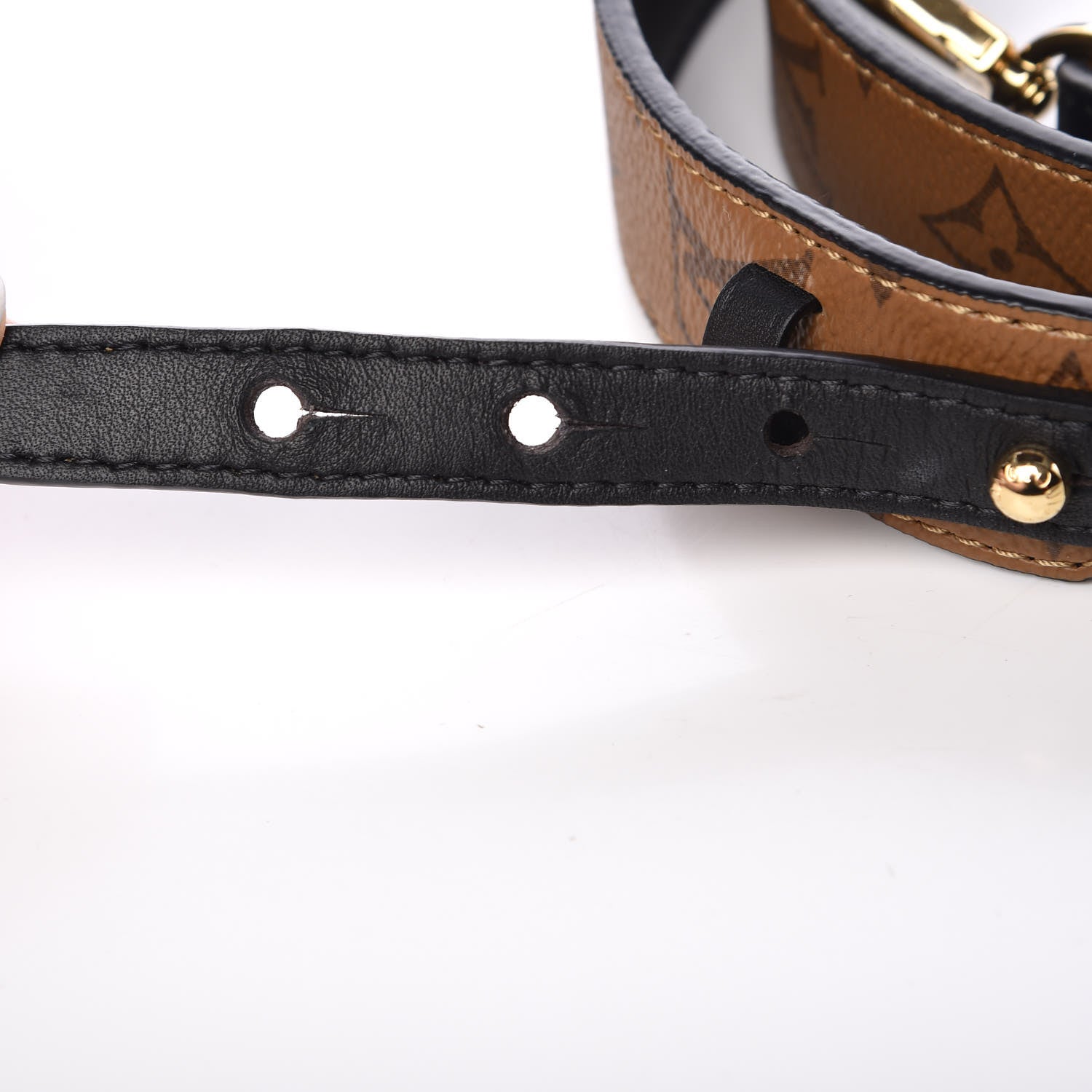 Louis Vuitton Reverse Monogram Bandouliere Shoulder Strap XL Black 5 of 6
