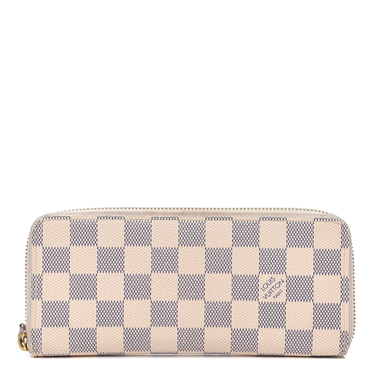 Damier Azur Clemence Wallet Rose Ballerine