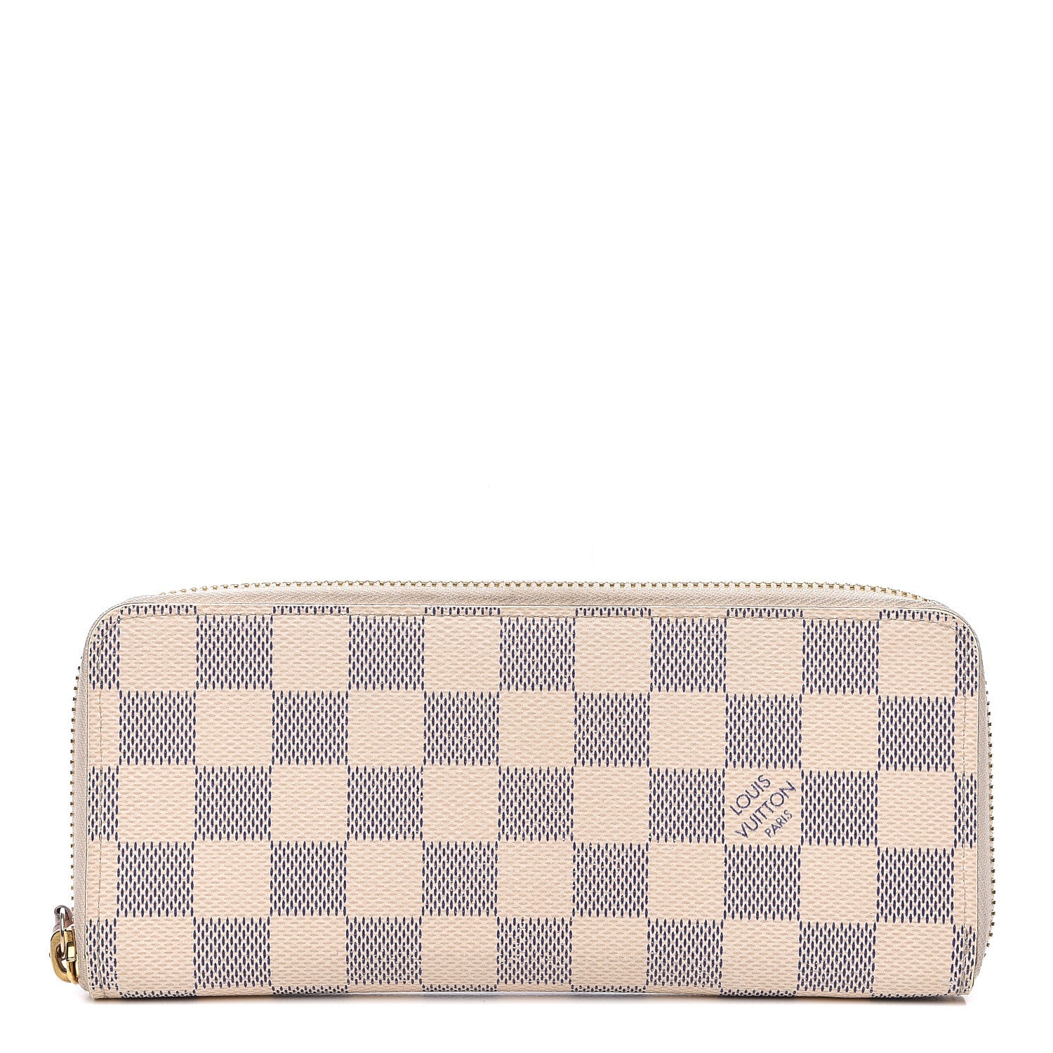 Louis Vuitton Damier Azur Clemence Wallet Rose Ballerine 1 of 12