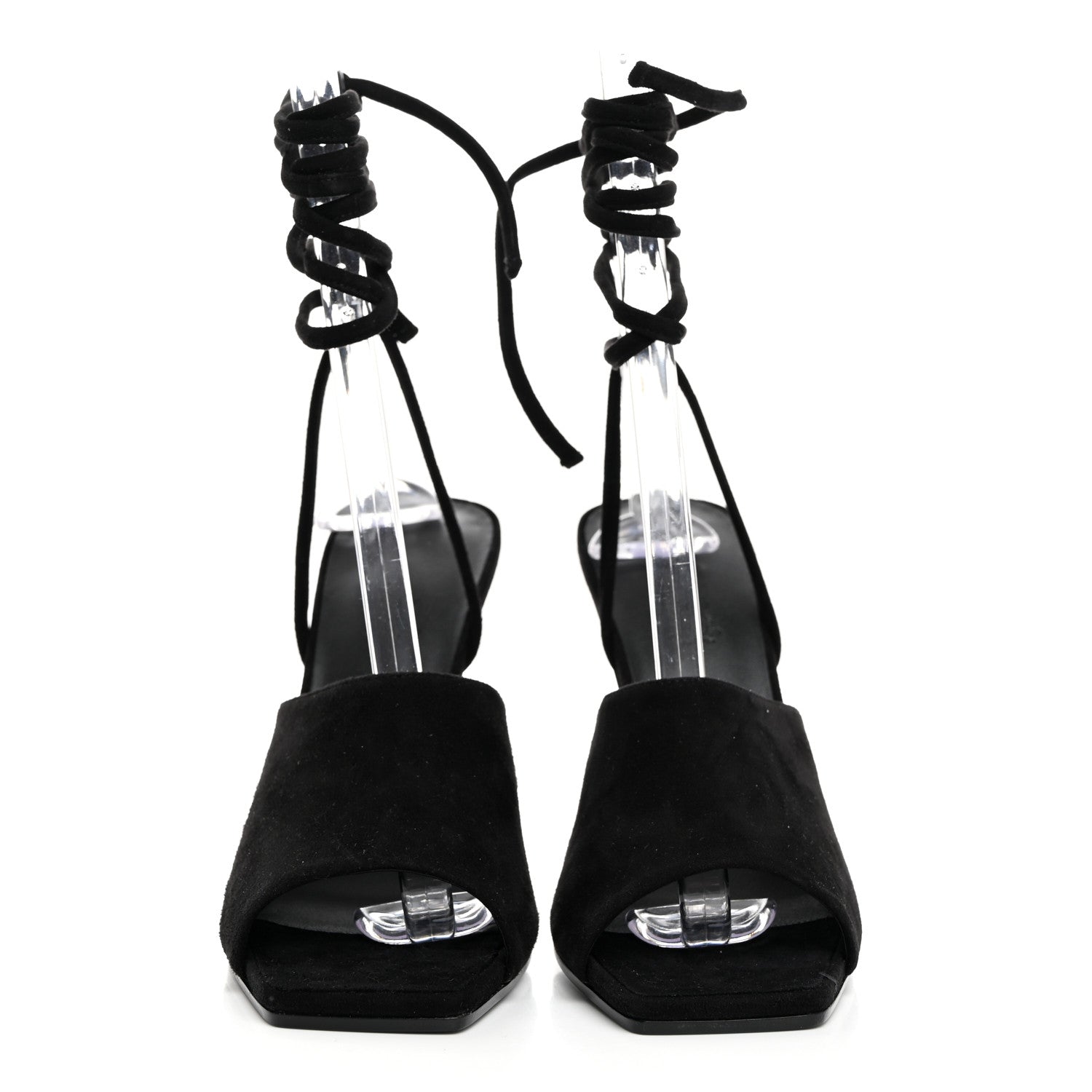 Hermes Chevre Velours Image 100 Sandals 38 Black 2 of 8