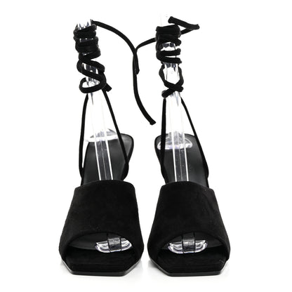 Hermes Chevre Velours Image 100 Sandals 38 Black 2 of 8
