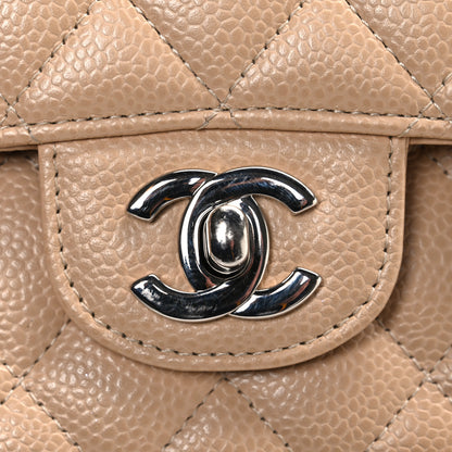 Chanel Caviar Quilted Medium Double Flap Beige 11 of 11
