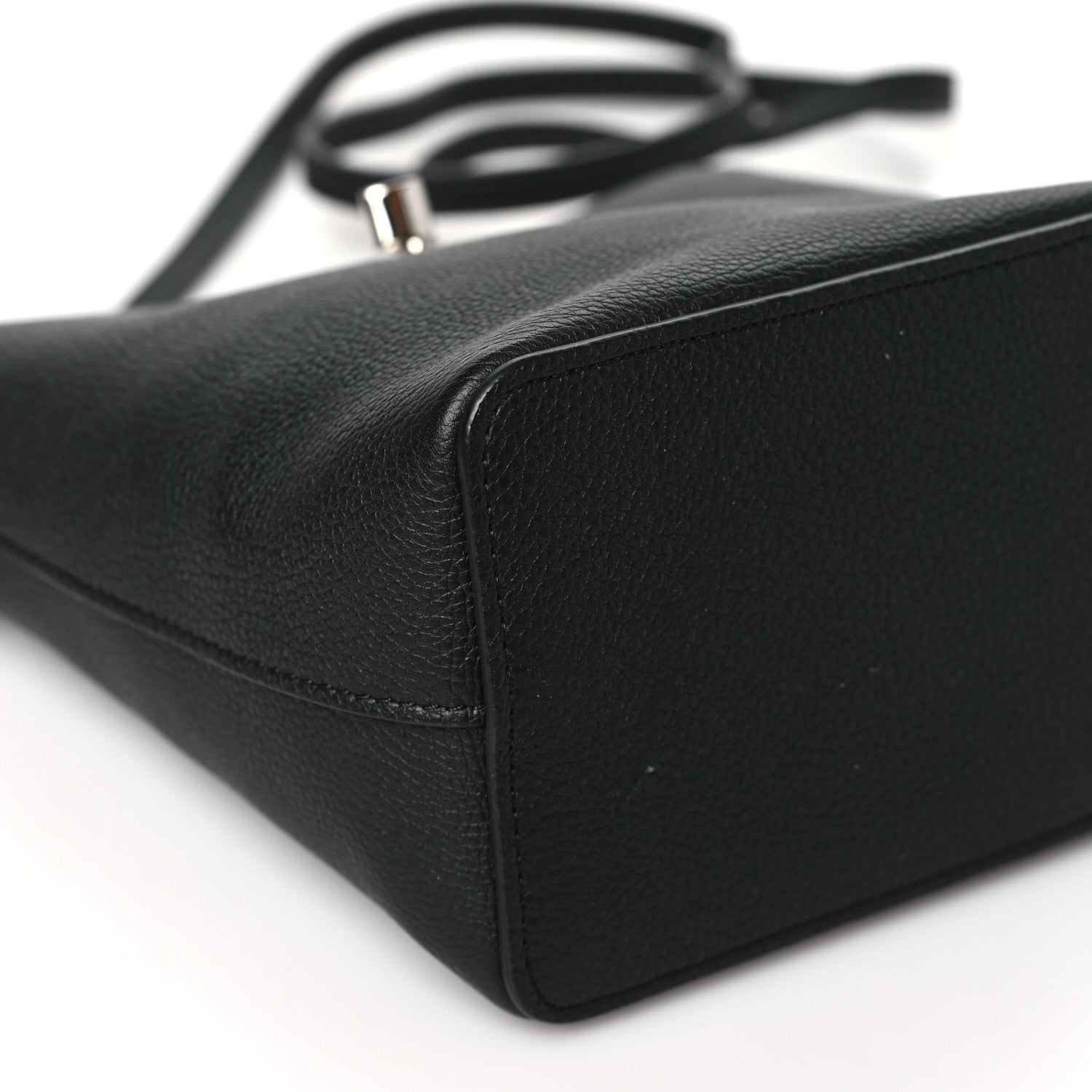 Louis Vuitton Calfskin Nano Lockme Bucket Black 8 of 9