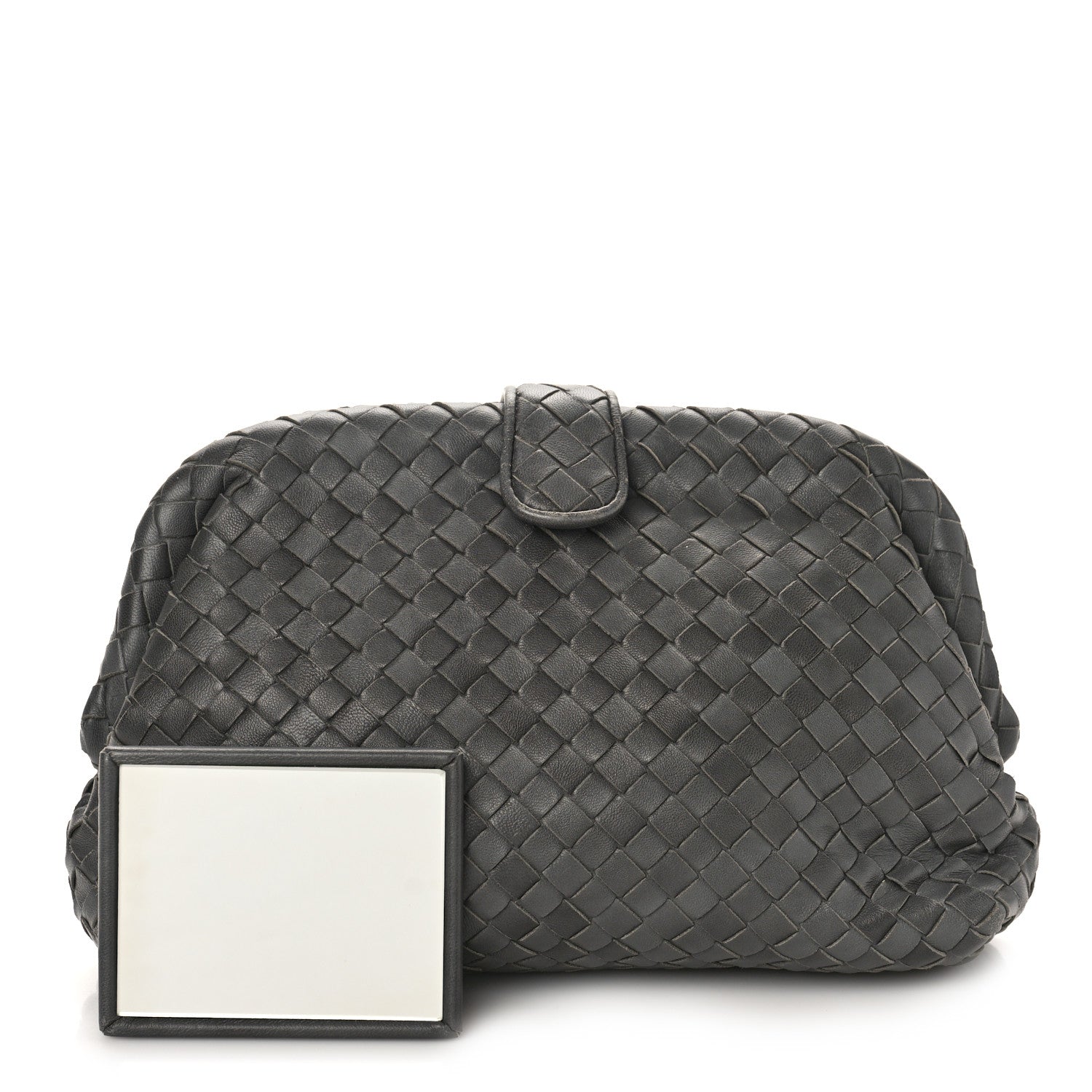 Bottega Veneta Nappa Intrecciato The Lauren 1980 Clutch Ebano 1 of 10
