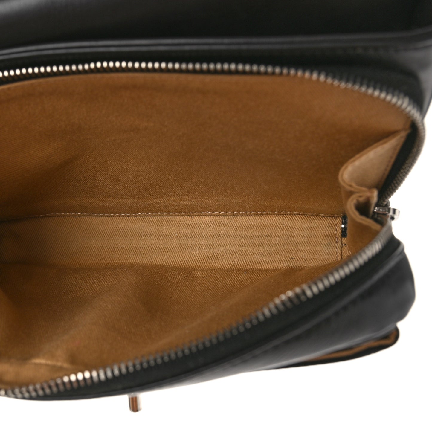 Aged Calfskin Quilted Express Zip Around Flap Black