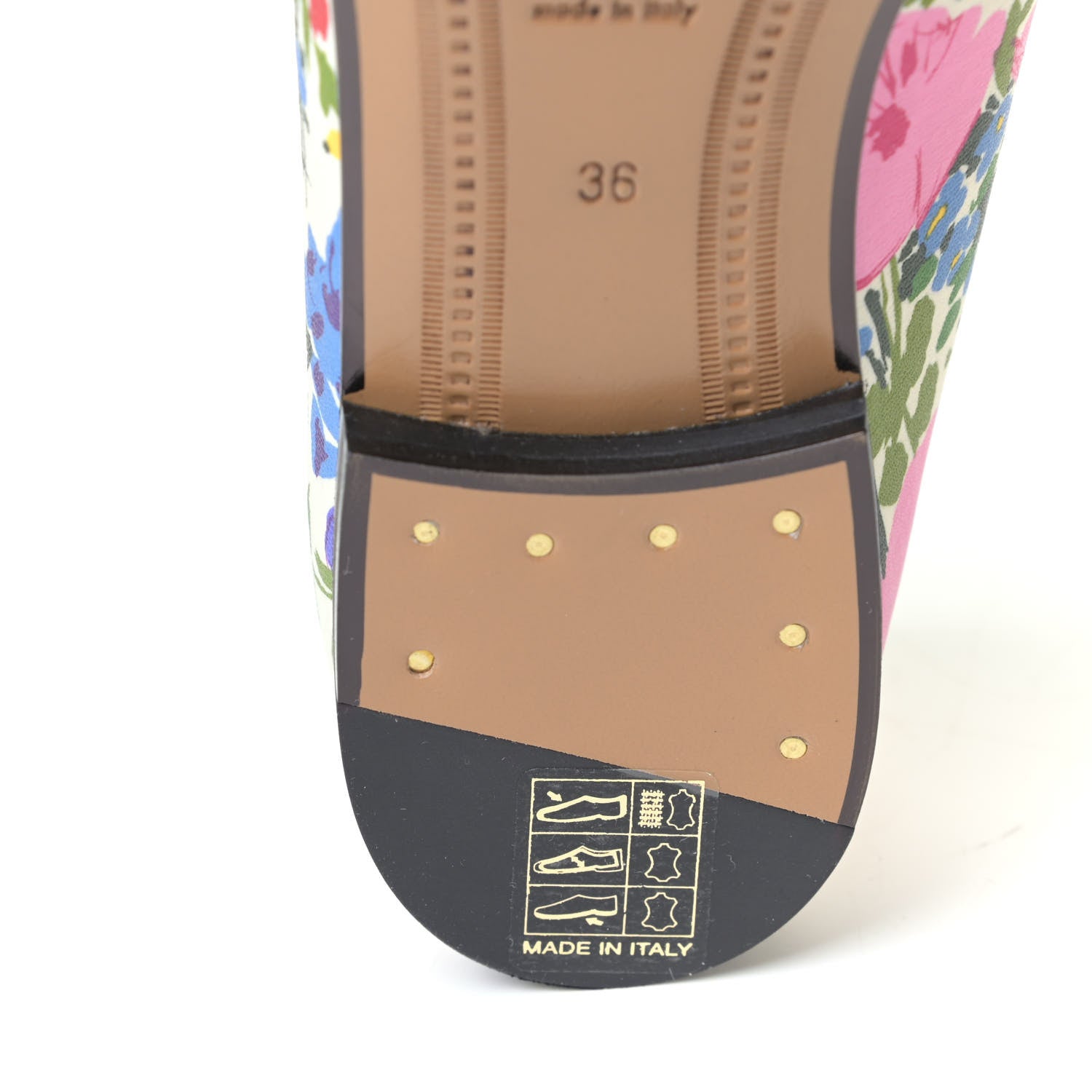 Gucci X KEN SCOTT Canvas Infinity Giardino d Apri Womens Jordaan Loafers 36 Ivory Pink Mystic White 6 of 6