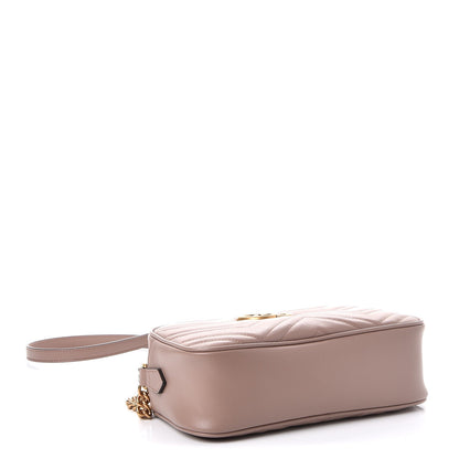 Gucci Calfskin Matelasse Small GG Marmont Chain Shoulder Bag Taupe 4 of 7