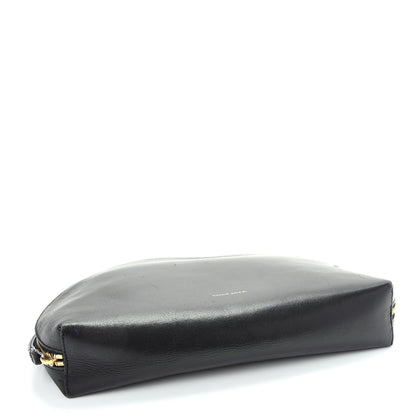 Mansur Gavriel Calfskin Half Moon Clutch Black 4 of 10