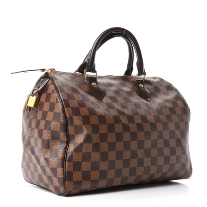 Louis Vuitton Damier Ebene Speedy 30 3 of 9