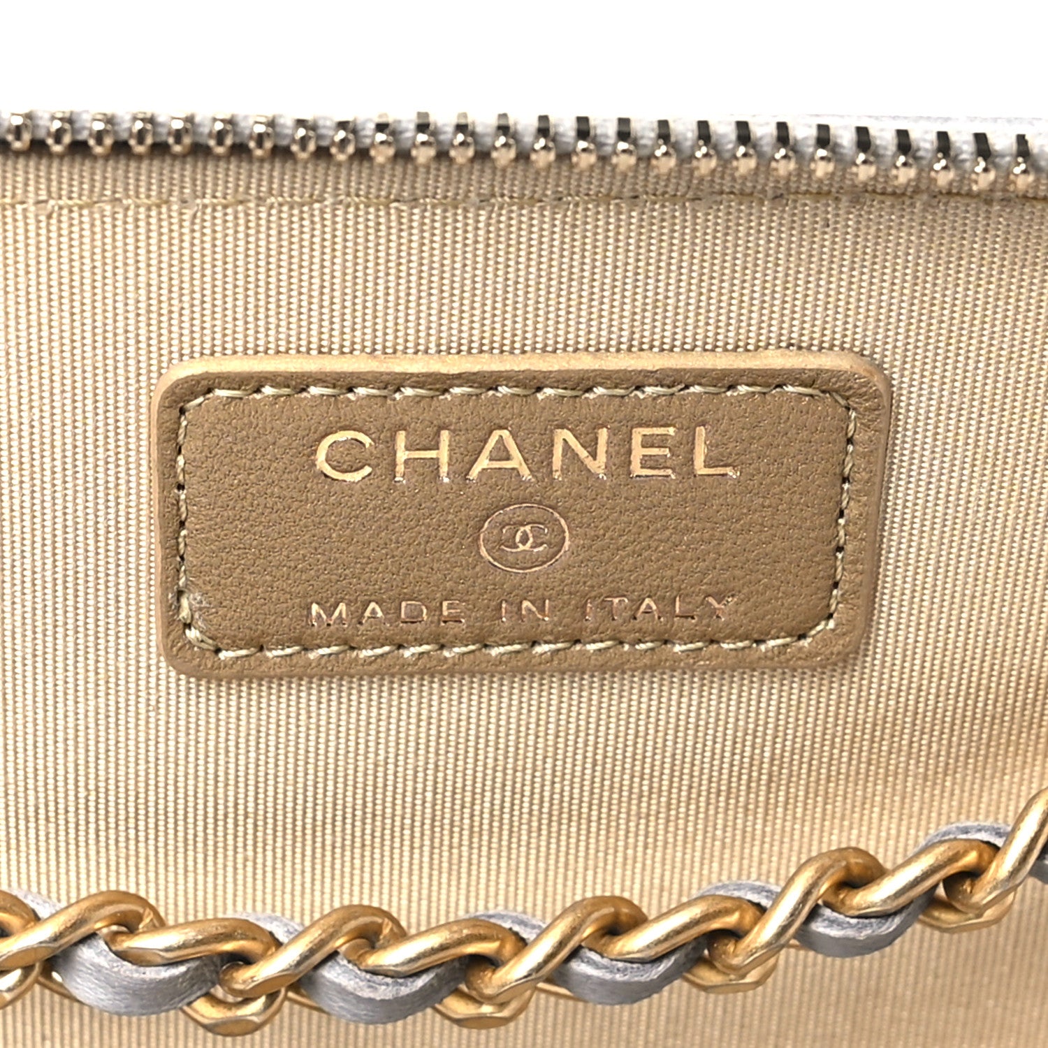 Chanel Lambskin Quilted Small Pearl Crush Vanity Case With Chain Grey 6 of 10