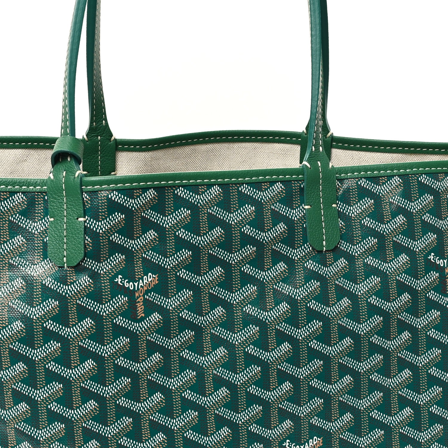 Goyard Goyardine Saint Louis PM Green 9 of 11