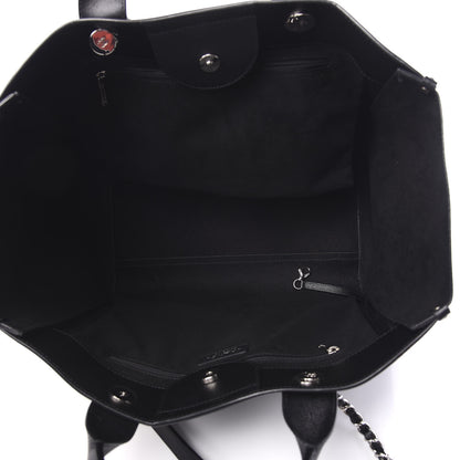 Chanel Caviar Medium Studded Deauville Tote Black 4 of 10