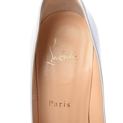 Christian Louboutin Calfskin Lizard Embossed So Kate 120 Pumps 37.5 White 8 of 12