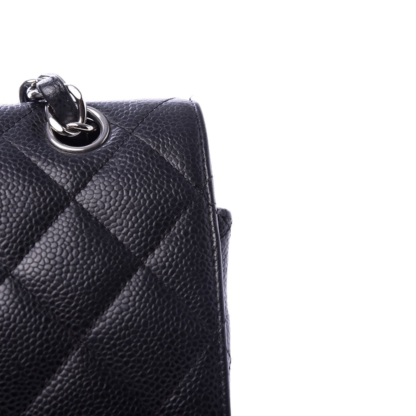 Caviar Quilted Maxi Double Flap Black