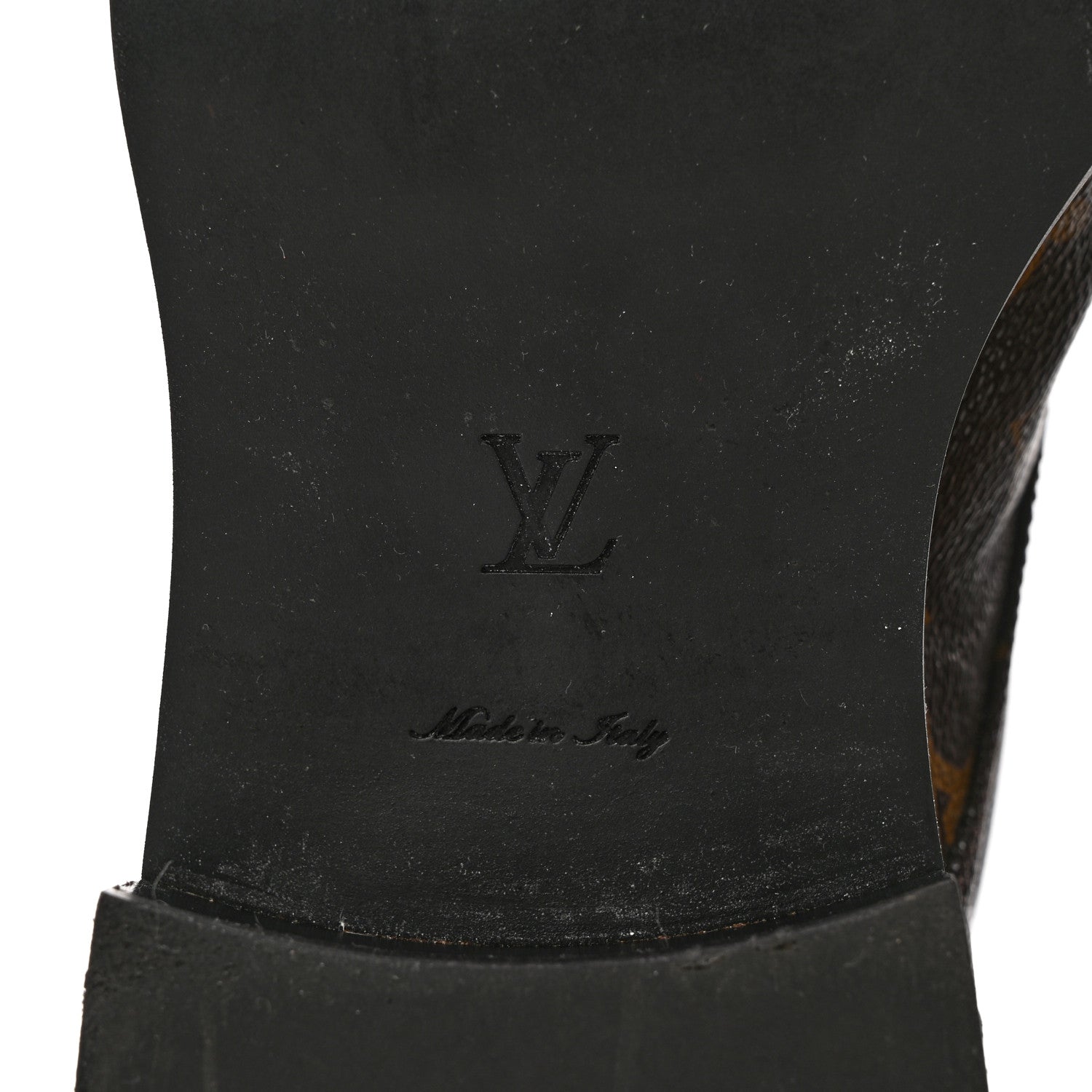 Louis Vuitton Calfskin Monogram Wonderland Flat Ranger Boots 38.5 Black 6 of 12