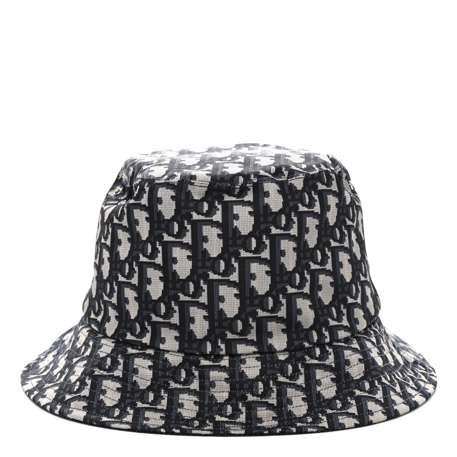 Christian Dior Oblique Reversible Teddy-D Brim Bucket Hat 57 Black 3 of 11