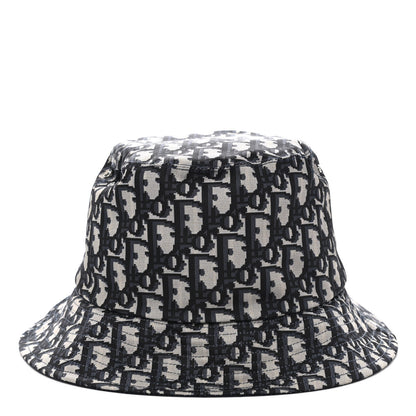 Christian Dior Oblique Reversible Teddy-D Brim Bucket Hat 57 Black 3 of 11