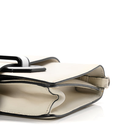Prada City Calf Plex Ribbon Bag White 9 of 19