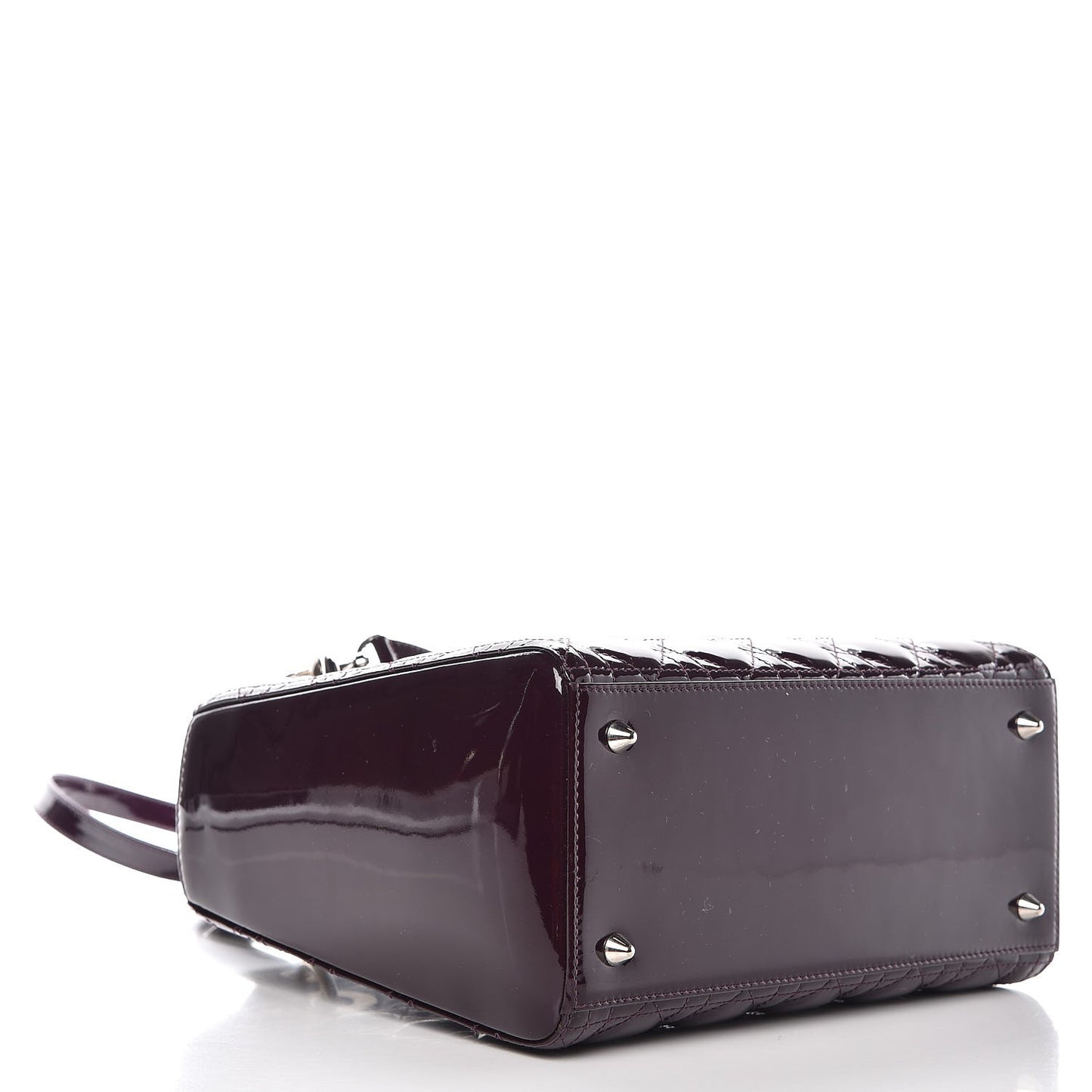 Patent Cannage Medium Lady Dior Purple