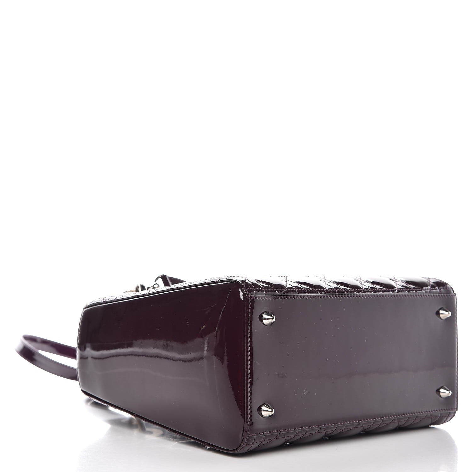 Christian Dior Patent Cannage Medium Lady Dior Purple 4 of 7