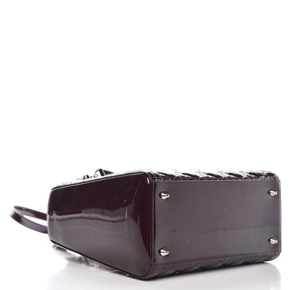 Christian Dior Patent Cannage Medium Lady Dior Purple 4 of 7