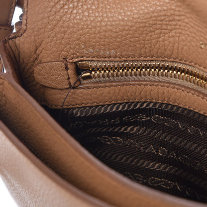 Prada Vitello Daino Crossbody Flap Caramel 10 of 16