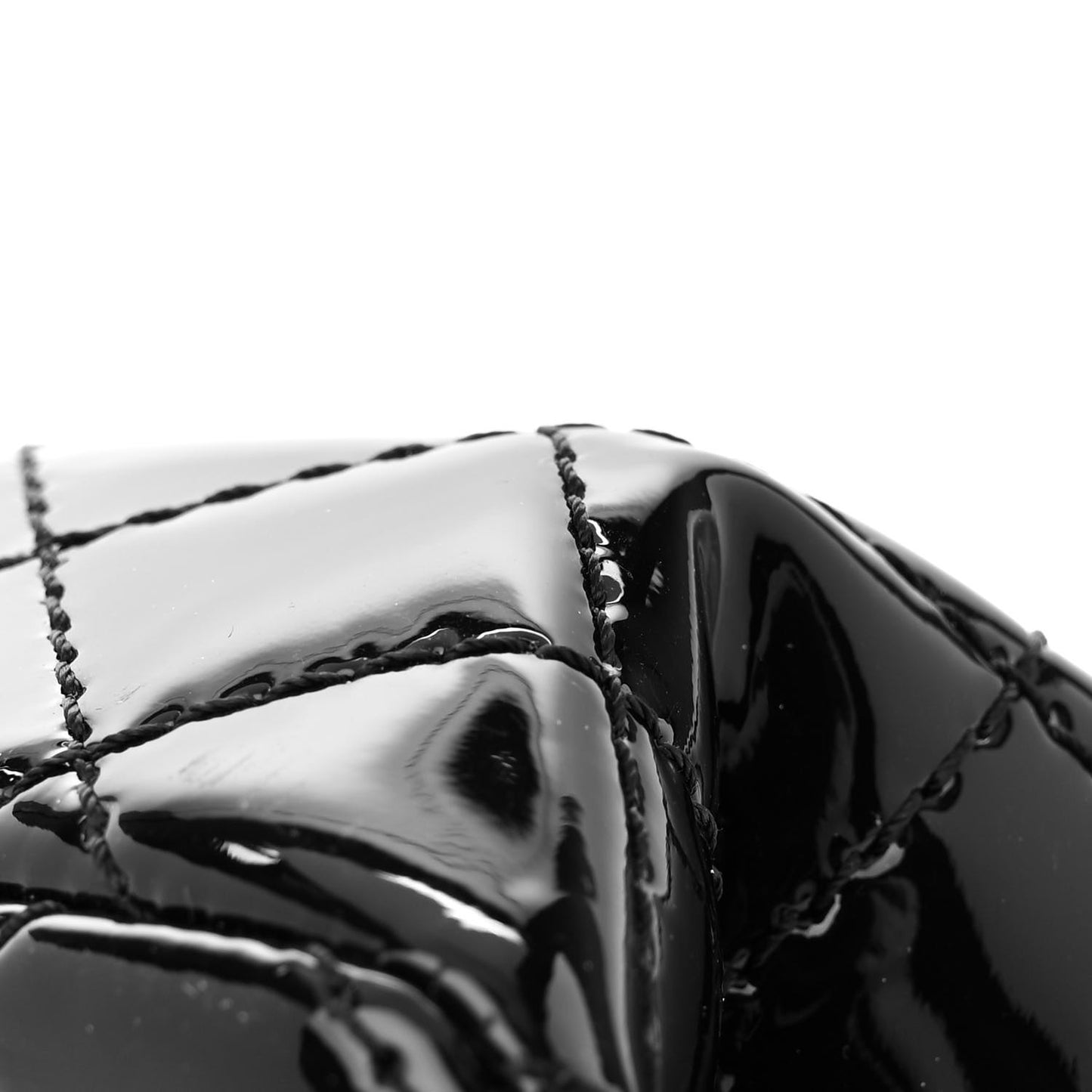 Patent Calfskin Quilted 2.55 Reissue Mini Flap So Black