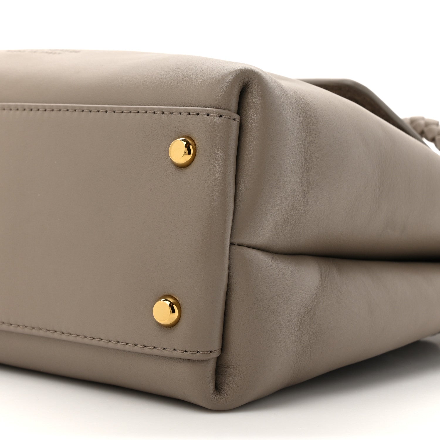 Bottega Veneta Silky Calfskin Small Ciao Ciao Limestone 9 of 10