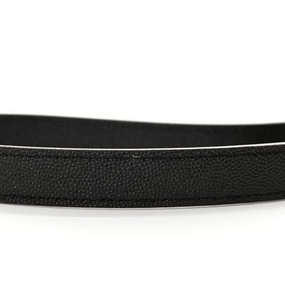 Saint Laurent Grain De Poudre Matelasse Chevron Quilted Round Vinyle Camera Bag Black 11 of 11