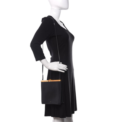 Celine Smooth Calfskin Mini Clasp Bag Black 2 of 10