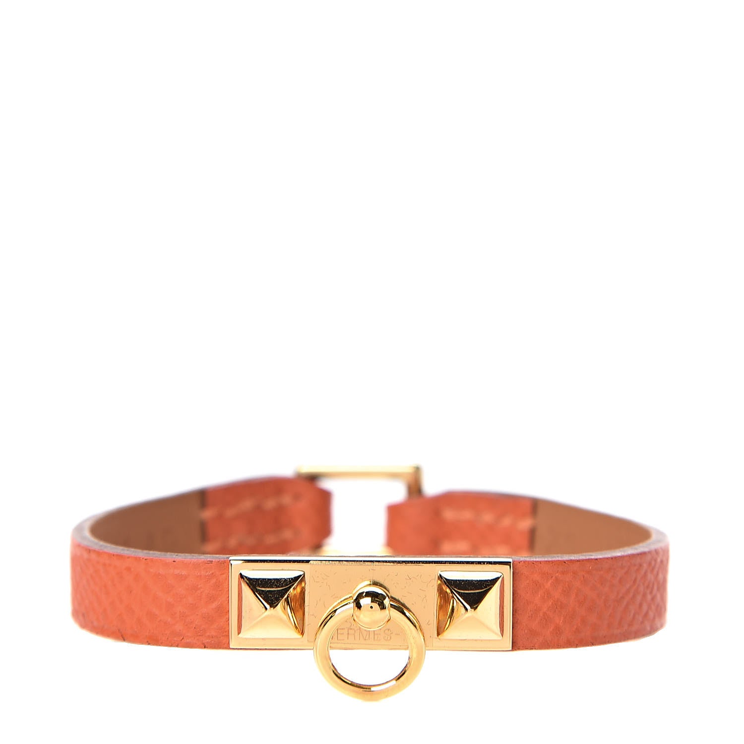 Hermes Epsom Micro Rivale Bracelet XS Orange 1 of 6
