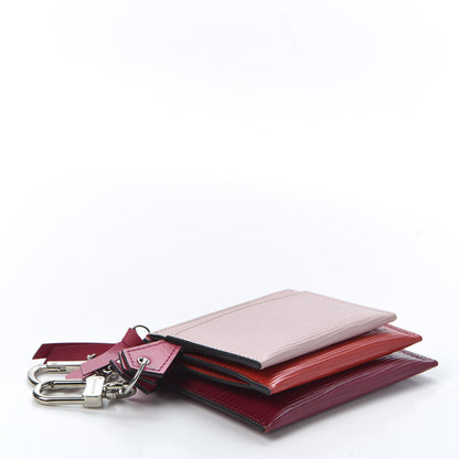 Louis Vuitton Epi Trio Card Case Wallet Rose Ballerine Rouge Fuchsia 3 of 10