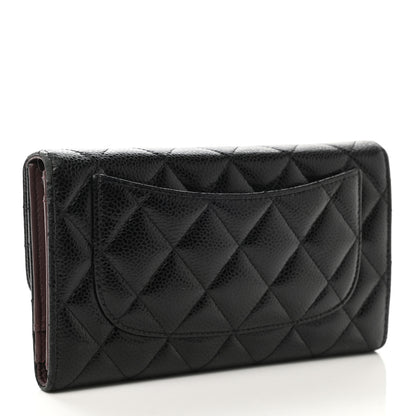 Chanel Caviar Quilted Large Flap Wallet Black 3 of 10