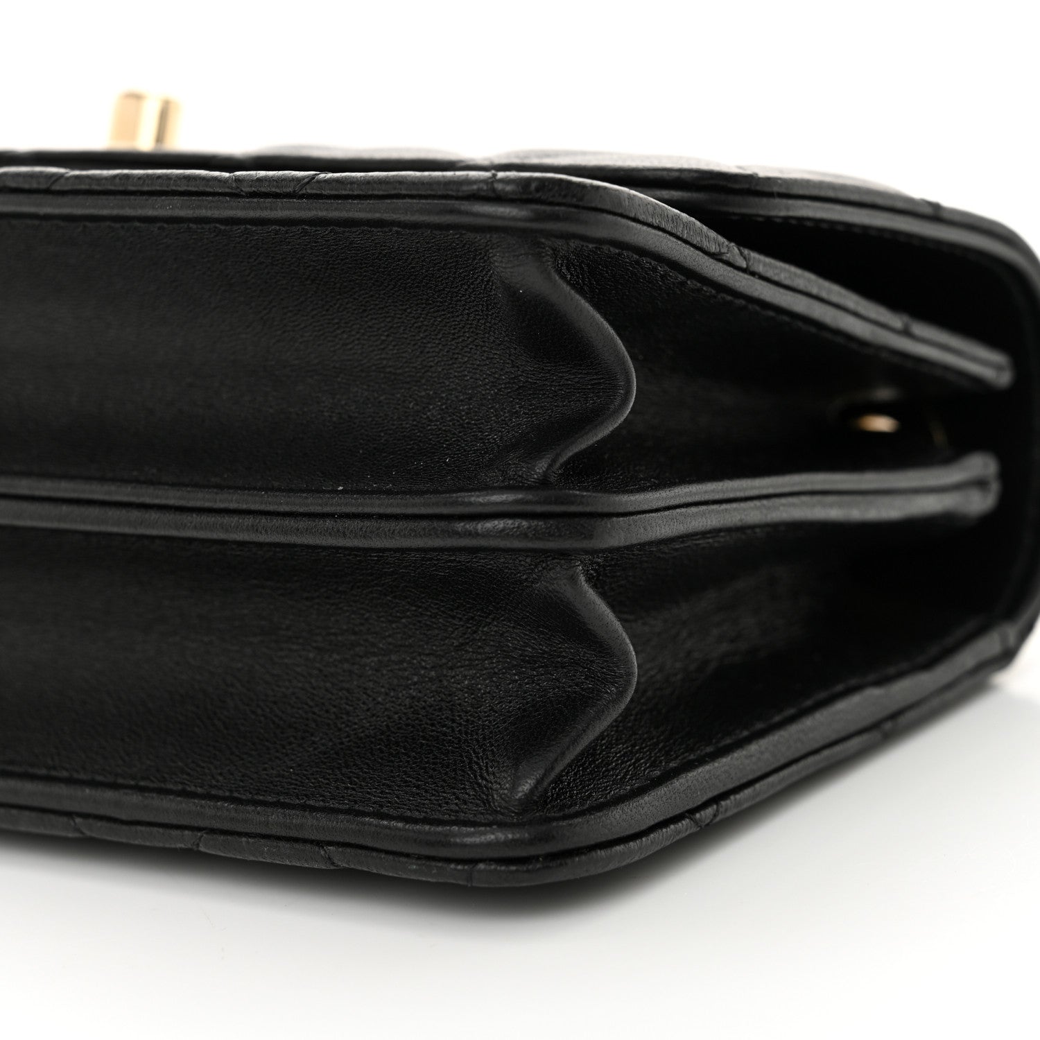 Chanel Lambskin Quilted Trendy CC Dual Handle Clutch With Chain Black 10 of 12