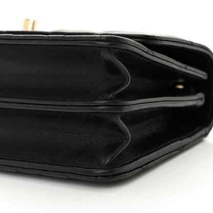Chanel Lambskin Quilted Trendy CC Dual Handle Clutch With Chain Black 10 of 12