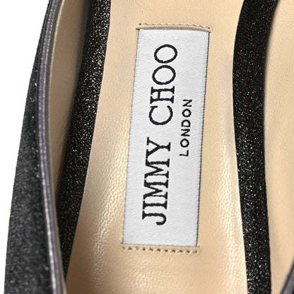 Jimmy Choo Metallic Velvet Romy 85 Pumps 39.5 Anthracite 9 of 12