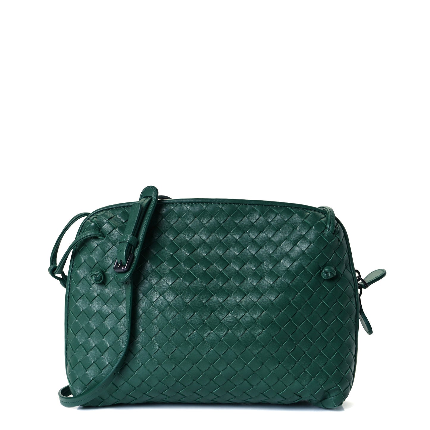 Nappa Intrecciato Nodini Crossbody Messenger Menthe
