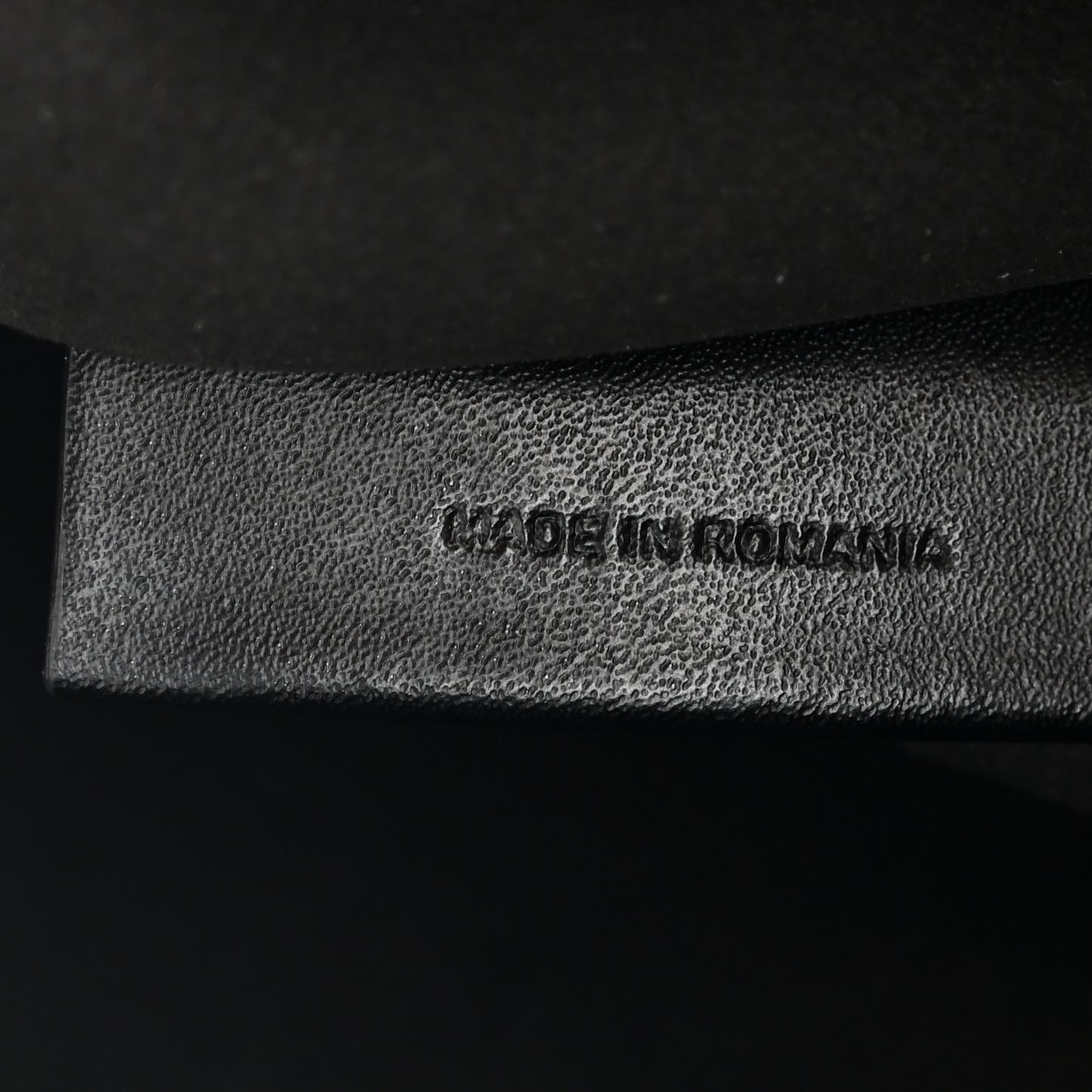 Calfskin Logo Debossed Medium Shopper Tote Black