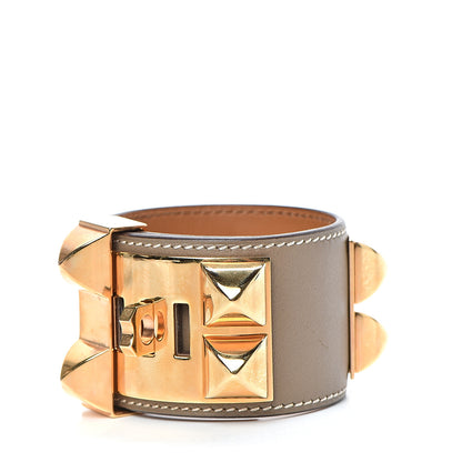 Hermes Swift Collier De Chien CDC Bracelet T2 Etoupe 3 of 9