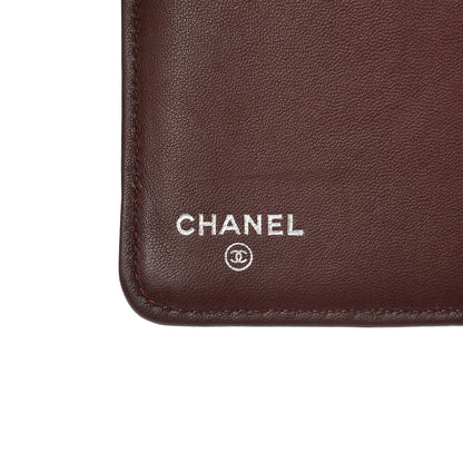 Chanel Lambskin Quilted Yen Wallet Black 6 of 8